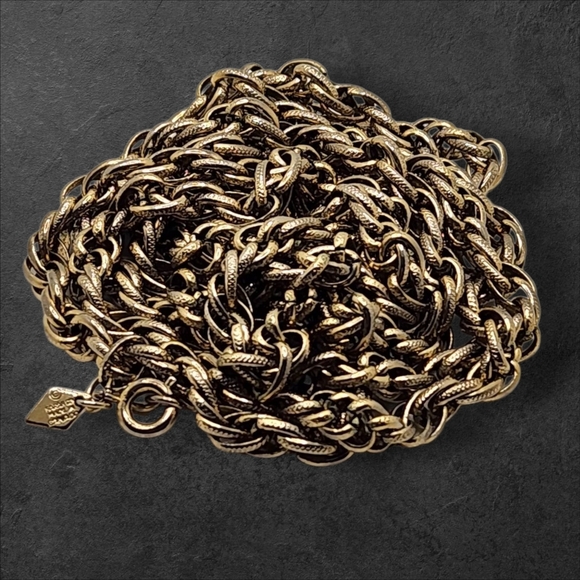 Sarah Coventry Womens Vintage Gold Tone Chain Necklace - Picture 5 of 5